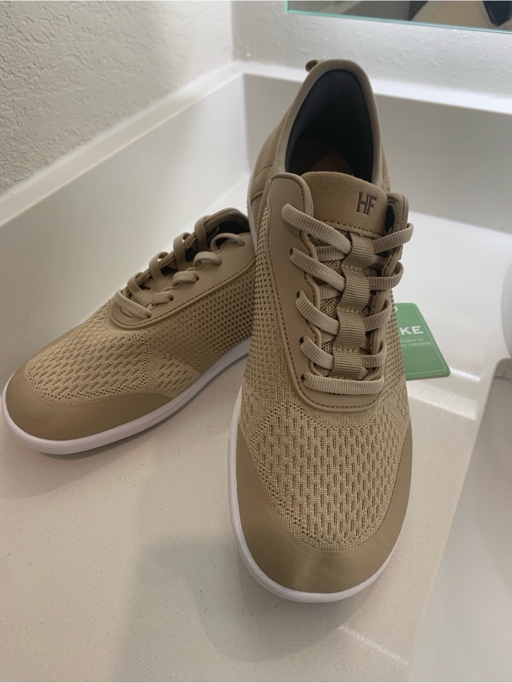 Hike Footwear HF Series Stride Women's 9.0-9.5 Beige Lightweight Comfort Lace Up